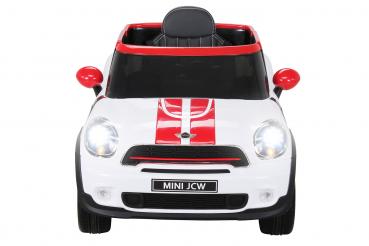Kinder Elektroauto Mini Cooper Paceman Lizenziert 2x45 Watt Motor Weiß - Elektro Auto Elektroauto Kinderauto